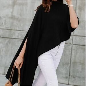 SHALICE NOEL black Poncho One size